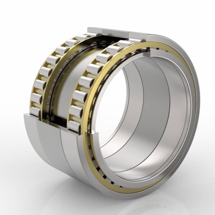 Photo of a matched cylindrical roller bearing set with window cage