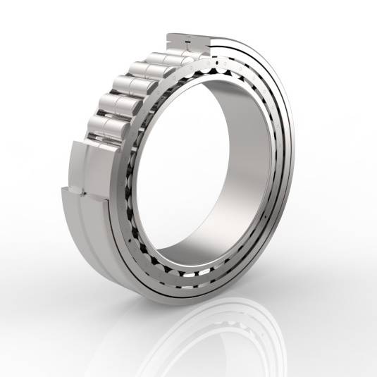 Photo of a self aligning cylindrical roller bearing with pin type Cage