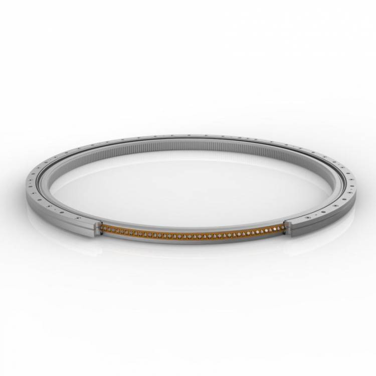 Photo of an aluminium slewing ring with raceway system